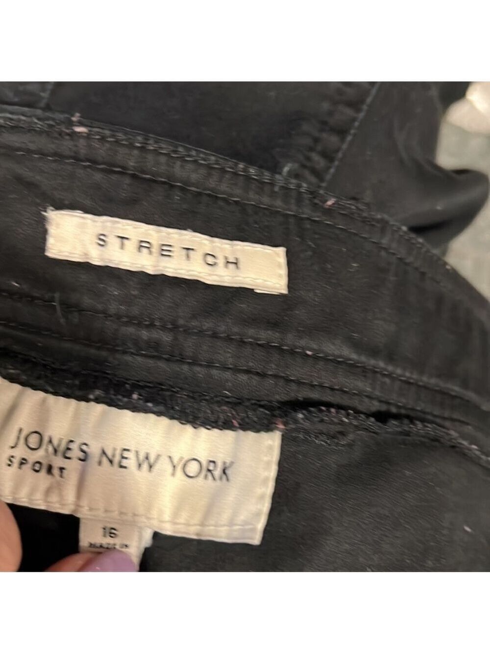Jones New York Capri Crop Pants Size 16 Stretch - Picture 9 of 11